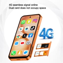 ONEMYTH A19 Pro 3.95" Full Screen 4G LTE Mini Smartphone 2GB RAM 16GB ROM Android 10 Dual SIM 2000mAh Elderly Small Phone