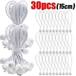 Outdoor Elastic Ball Rope Bungee Cords Portable Tent Fixing Tarpaulin Awning Canopy Heavy Duty Tarp Tie Down Tent Accessories