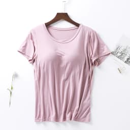 M-4XL Modal Comfortable Sleep Shirts For Women Short Sleeve One Piece Pajamas Tops Chest Pad Summer Nightwear Home T-shirt