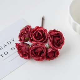 12Pcs Artificial Flowers Silk Tea Rose Wedding Wreath Scrapbooking for Home Christmas Decoration Diy Bride Accessories Clearance