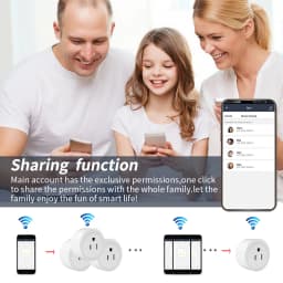 US WiFi Smart Plug Smart Outlet with Timer And Scene Linkage Voice Control Compatible with Alexa And Google Home, CozyLife APP