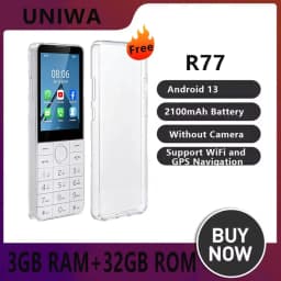 DOOV R77 4G Touch Screen Keypad Smartphone Without Camera 2.8 Inch 3GB+32GB 2100mAh Android13 Hebrew Keyboard Mobile Phone