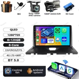 Android 15 Car Radio For Peugeot Expert 2 For Citroen Jumpy For Fiat Scudo For Toyota Proace 2007-2017 IPS 360 Camera RDS QLED