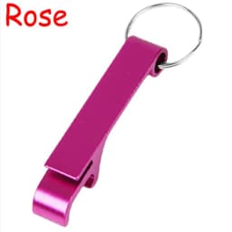 200Pcs Beer Bottle Openers Colored Bottle Opener Keychain Aluminum Alloy Colorful Mini Pocket Beer Beverage Opener