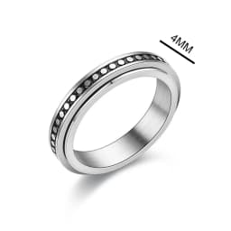 Anxiety Ring Figet Spinner Rings For Women & Men Stainless Steel Rotate Freely Spinning Anti Stress Accessories Jewelry Gifts