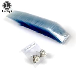100Pcs Earring Ear Studs Organizer Holder Black Plastic Jewelry Display Rack Printed Earring Cards