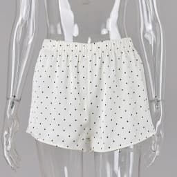 Linad Summer Street Chic Polka Dot Mini Pants Women Casual Loose Elastic Waist Shorts Fashion High Waist Shorts Female 2026