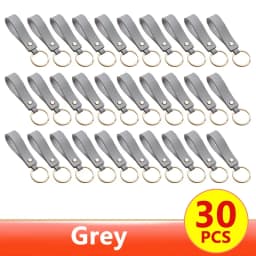 1/100pcs 8Color PU Leather Keychain Business Gift Suitable for Men and Women Car Key Strap Waist Wallet Keychains and Keyrings