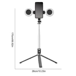 6 In 1 Selfie Stick Tripod Portable 67Inch Height Tripod Stick With Wireless Remote Cell Phone Holder Travel Phone