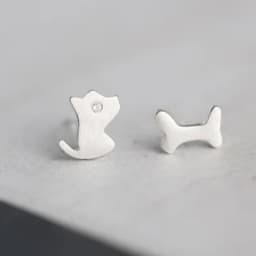 Silver Plated Creative Ear Hole Earrings for Women Prevent Korean Style Stud Earrings Allergy Earrings Fine Jewelry Accessories