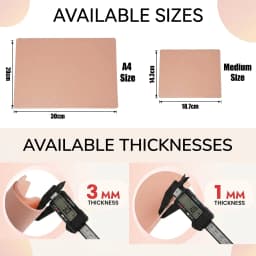 A4 Size Tattoo Practice Skin 3/1mm Double Side Silicone Permanent Makeup Eyebrow Synthetic Leather Training Fake Skin Accessory