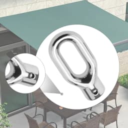 Awning Ring Hook Parts Repair Easy Installation Versatile Hand Crank for Awnings Awning Lift Machine Ring Canopy Attachment