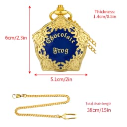 Top Luxury Gold Anything from Trolleys Wizard Magic World Quartz Pocket Watch Cosplay Necklace Pendant Chain Jewelry Male Clock