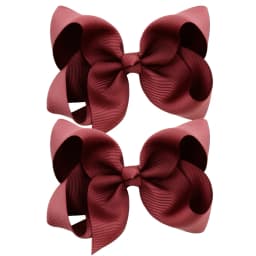 2PCS/Lot 4Inches Solid Colors Hair Bows With Hair Clips For Girls Gift Boutique Ribbon Bows DIY Hair Decor Kids Hair Accessories