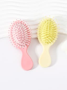 2pcs Multi-Color Mini Portable Air Cushion Hair Brush, Exfoliating Massage Air Cushion Comb Special for Real Hair Wigs