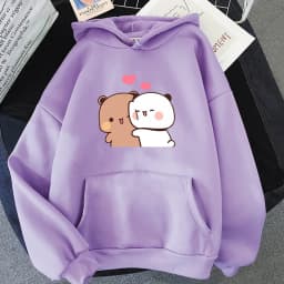 2025 Spring and Autumn New Fabric and Dudu Anime Cute Hoodie Spring and Autumn Couple Casual Long Sleeve Hoodie