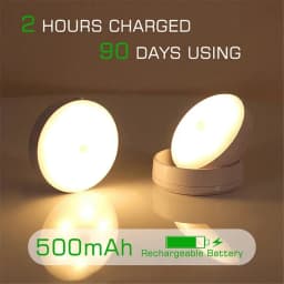 LED Night Light USB Charging Intelligent Human Induction For Bedside Cabinet Home Wardrobe Lighting Motion Sensor Light LED Lamp