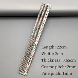 Hair Cutting Comb With Scale Cyan Yellow Ruler Haircut Combs Barber Shop Hairdressing Hairbrush Salon Styling Tools Y0521