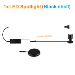 10PCS 5PCS Cabinet LED Lighting Kit 12V 3W LED Spotlight Downlight With Dimmable Touch Switch For Exhibition Case Counter Shelf