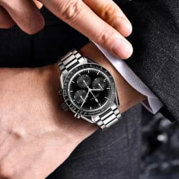 Custom Logo Diy Glow Watchs 40mm Vk63 Quartz Movement Watch Man Waterproof Mens Quality Luxury Mineral Glass Time Running Second
