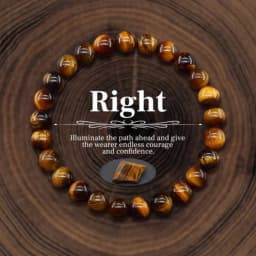 JD Natural Stone Jasper Quartz Beaded Wealth Lucky Bracelets for Women Men Classic Simple Stretch Bangles Yoga Healing Gifts