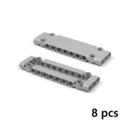 Technical Parts 64782 15458 Flat Panel Plate 1x5x11 1X3X11 Mechanical Building Blocks Car MOC Parts Brick Compatible All Brand