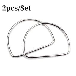 2pcs Metal D-ring Bear Shape Purse Sewing Frame Handles For Diy Bags Purse Handles Replacement Handles For Bag Making Hardware