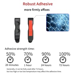 TONIFE Multipurpose Clip Mountable Attachable Pocket Clip for Belt Holster for Smartphones Hip Clip Stainless Steel Adhesive