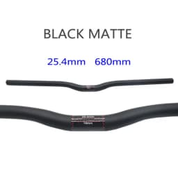 25.4 Full Carbon Handlebar Folding Bike Horizontal Handle Bar 400-700MM One-Shaped Ultralight Bicycle Straight Handlebar