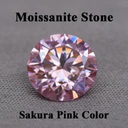 Moissanite Stone Round Cut Rainbow Purple Color DIY Charms Jewelry Making Ring Necklace Earrings Main Materials Certificate