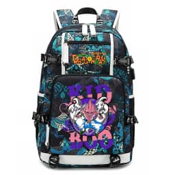 Dragon Ball Z Anime Print Student Backpack Large Capacity Casual Daypack for Kids Teen Boys Girls School Travel