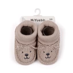Autumn and Winter 0-6 Months Handmade Knitted Baby Wool Shoes Perfect for Newborns and Full-Month Babies Won't Come Off