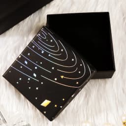 Multi Size Square Ribbon Jewelry Box With Ring Earring Necklace Bracelet Charm Black Jewelry Kraft Paper Gift Packaging Box