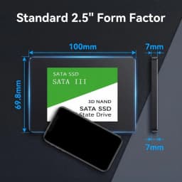 High-Speed SATA III 2.5 Inch Internal Laptop SSD Hard Drive - PC And Laptop Storage Upgrade 128GB 240GB 480GB 512GB
