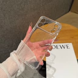Bling Glitter PC TPU Hybrid Case for Apple iPhone 18 17 16 15 Pro Max Hard Clear Transparent Lens Protection Soft Bumper Cover