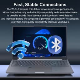 Ninkear A15 Laptop 15.6 Inch FHD IPS Display 16GB RAM 512GB SSD AMD Ryzen 5 5500U USB-C PD 65W Fast Charging Windows 11 WiFi 6 Backlit Keyboard for Business Home Office Study and Everyday Multitasking