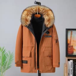 Plus Size 10XL Parkas Winter Fur Collar Jackets Men Jacket Thickened Warm Hooded Coats Male Outerwear Removable Liner Jacket