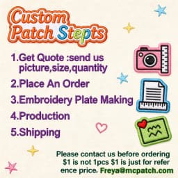 Custom Embroidered Patches for Clothes Personalized Patch Embroidery Name Patch Logo for Clothes Jacket DIY Iron on Patch