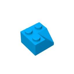 Gobricks GDS-721 Slope brick2x2 45 Roof tiles with concave slope compatible with lego 3046 children's DIY Educational