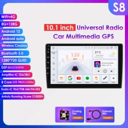 9"10.1"7862 2din Carplay Android 13 Car radio Multimedia Player GPS Navi Stereo Autoradio 4G WIFI Screen Universal Head Unit swc