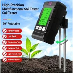 6‑in‑1 Multifunctional Soil Tester PH Moisture Fertility Temperature Detector For Garden Potted Plant Soil Analysis