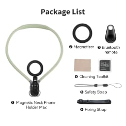 TELESIN Max Magnetic Neck Mount Silicone Quick Release Hold for Iphone 15 14 13 12 11 10 SAMSUNG HUAWEI XIAOMI Phone Accessories
