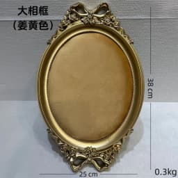 Vintage Photo Frame Shaped Jewelry Display Tray with Gold Border 38*25Cm Large Size Colored Velvet Ring Earring Storage Props