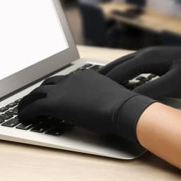Copper Compression Arthritis Gloves Black Hand Gloves Hand Wrist Support Non-Slip Unisex Gloves Finger Joint Wrist Pain Relief