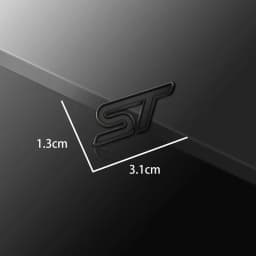 3D Small Metal Car Interior ST Emblem Car Steering Wheel Sticker Auto Body Window Decals Decor For Ford Focus Mondeo Fiesta MK3