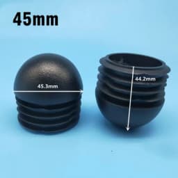 12Pcs Plastic Round Tube Plug 16-50mm Pipe End Caps Non Slip Chair Leg Foot Dust Cover Floor Protector Pad Furniture Accessories