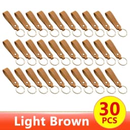 1/100pcs 8Color PU Leather Keychain Business Gift Suitable for Men and Women Car Key Strap Waist Wallet Keychains and Keyrings