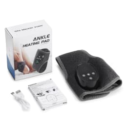 Cordless Electric Ankle Guard 4-Level Heated Vibration Massager Hot Compress Ankle Brace for Left And Right Foot