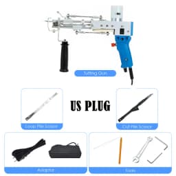 Tufting Gun 2 In 1 Тафтинговый Пистолет Rug Gun Machine Starter Kit Rug Tufting Kit Electric Gun Carpet Weaving Flocking Machine