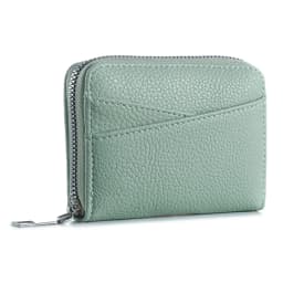 Women's Zipper Purse Short Lychee Pattern Fashion Multi-Card Slot ID Card Holder Coin Zipper Purse For Women